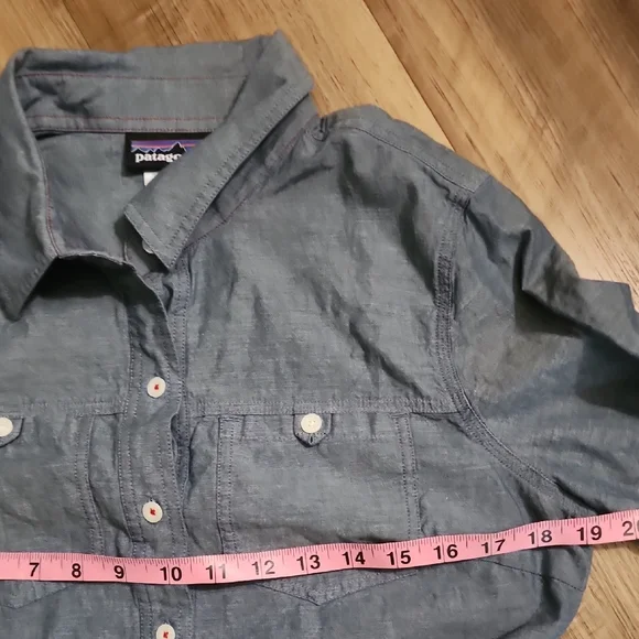 Patagonia Women’s Modest Denim Shirt Dress Blue Size 6 - Picture 5 of 9